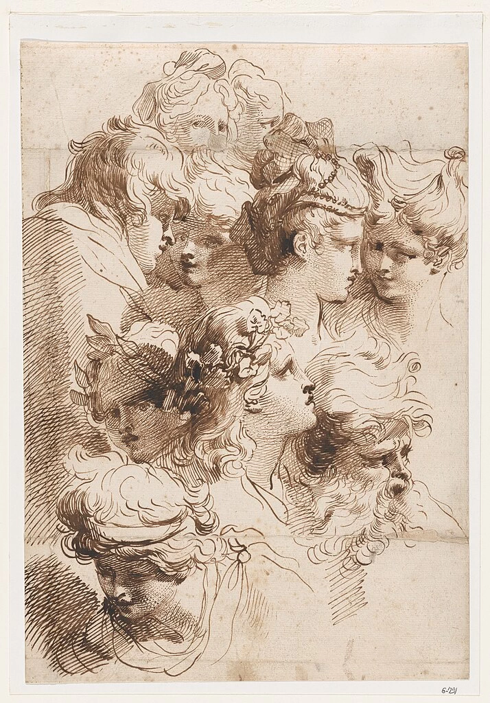 Un foglio di teste - Metropolitan Museum of Art, New York